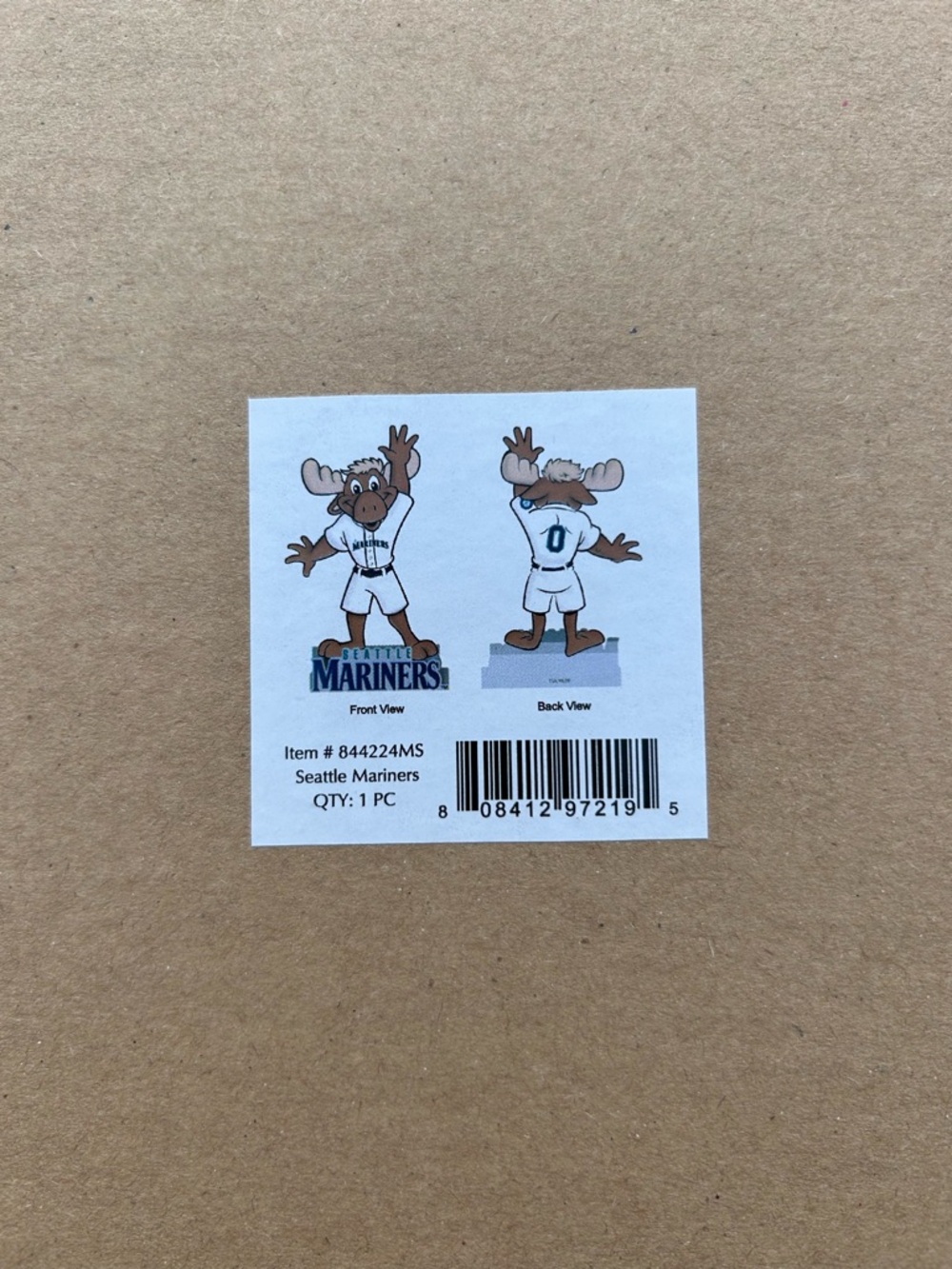 Seattle Mariners Mariner Moose Mascot Figurine • Collectible Statue • New - Picture 6 of 6